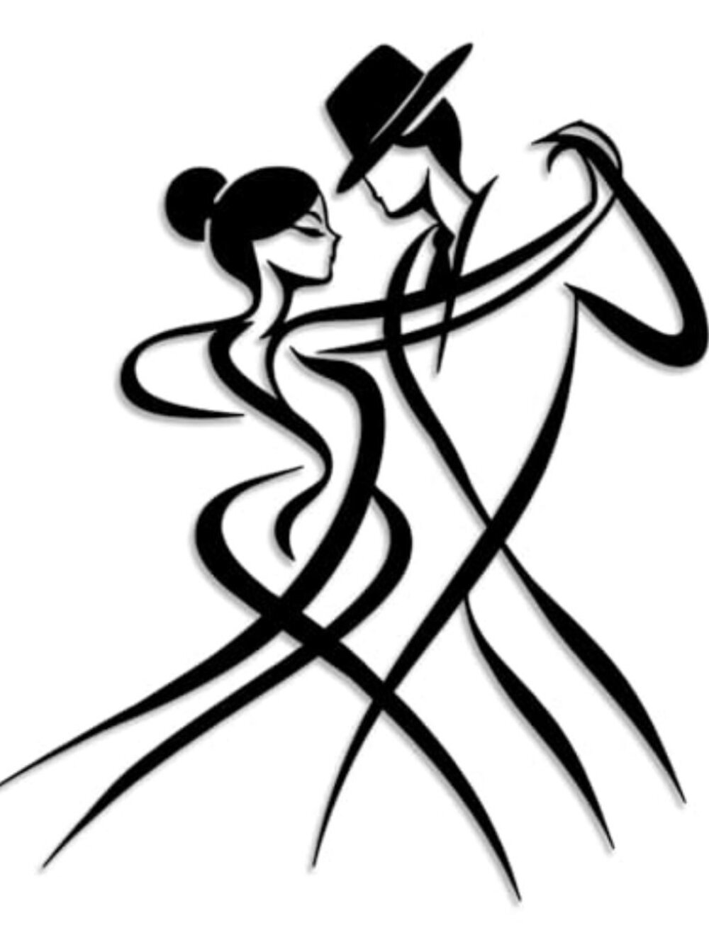 BRAND NEW Men and Women Dancing Metal Wall Decor